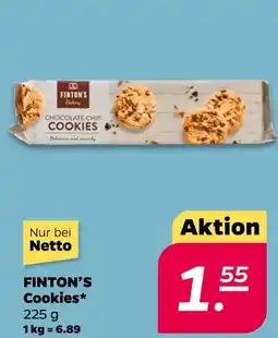 NETTO Finton's bakery cookies Angebot