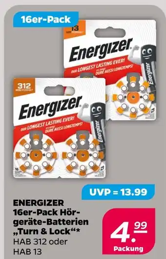 NETTO Energizer 16er-pack hörgeräte-batterien „turn & lock“ Angebot