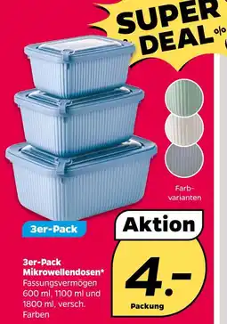 NETTO 3er-pack mikrowellendosen Angebot