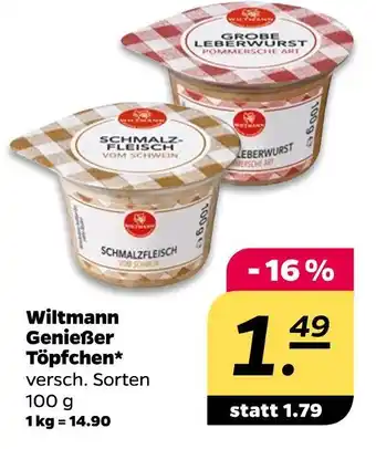 NETTO Wiltmann schmalzfleisch vom schwein Angebot