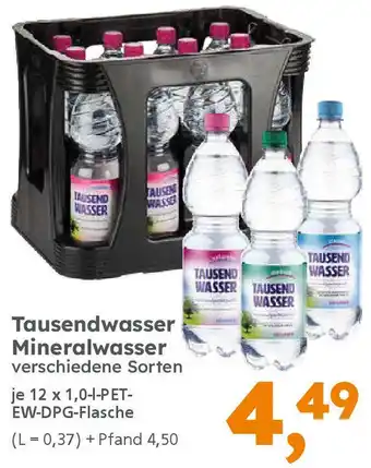 Globus Baumarkt Tausendwasser Mineralwasser Angebot