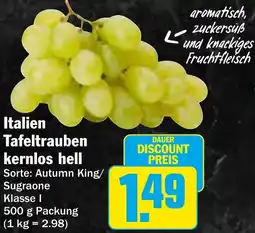 AEZ Italien Tafeltrauben kernlos hell Angebot