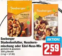 AEZ Seeberger Studentenfutter, Nusskernmischung oder Edel-Nuss-Mix Angebot