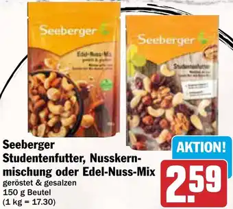 AEZ Seeberger Studentenfutter, Nusskernmischung oder Edel-Nuss-Mix Angebot