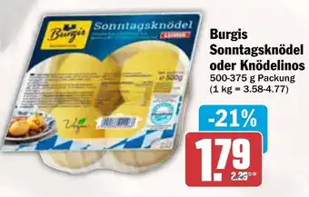 AEZ Burgis Sonntagsknödel oder Knödelinos Angebot