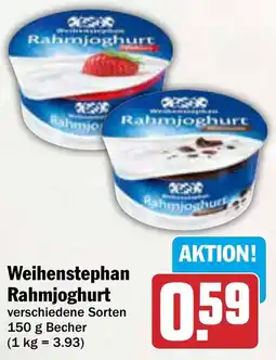 AEZ Weihenstephan Rahmjoghurt Angebot