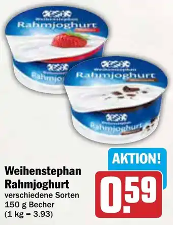 AEZ Weihenstephan Rahmjoghurt Angebot