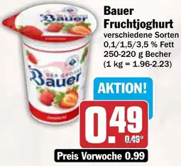 AEZ Bauer Fruchtjoghurt Angebot
