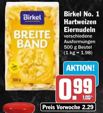 AEZ Birkel No. 1 Hartweizen Eiernudeln Angebot
