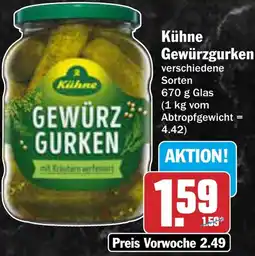 AEZ Kühne Gewürzgurken Angebot