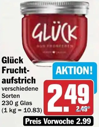 AEZ Glück Fruchtaufstrich Angebot