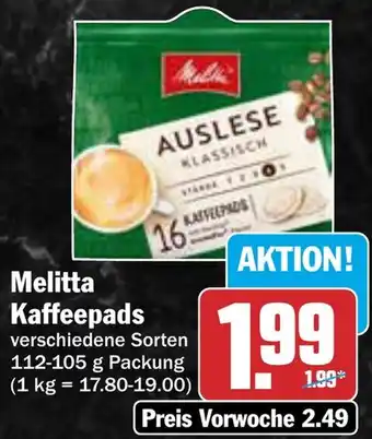 AEZ Melitta Kaffeepads Angebot
