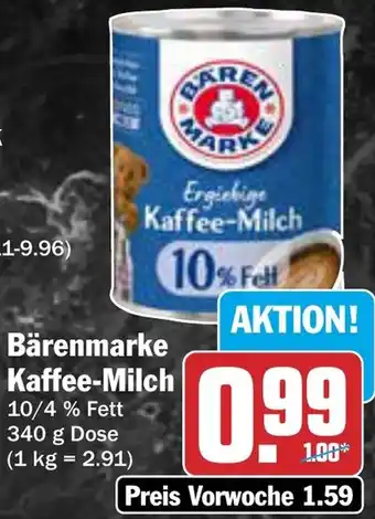 AEZ Bärenmarke Kaffee-Milch Angebot