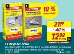 toom Baumarkt weber Flexkleber extra Angebot