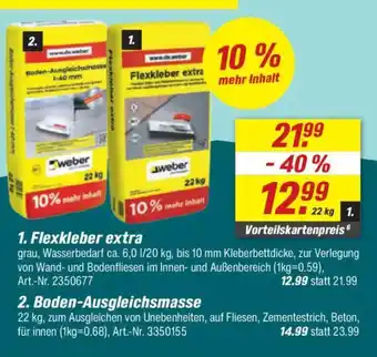 toom Baumarkt weber 2. Boden-Ausgleichsmasse Angebot
