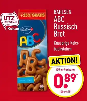 Aldi Nord Bahlsen ABC Russisch Brot 125g Angebot