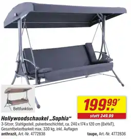 toom Baumarkt Hollywoodschaukel ,,Sophia" Angebot