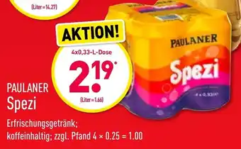 Aldi Nord Paulaner Spezi 4x0,33L Angebot