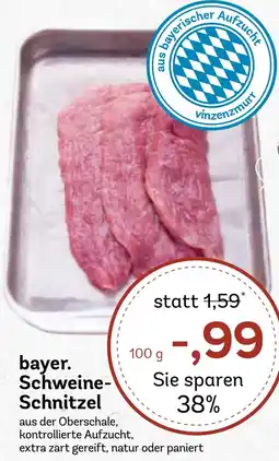 AEZ bayer. Schweine Schnitzel Angebot