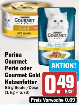 AEZ Purina Gourmet Perle oder Gourmet Gold Katzenfutter Angebot