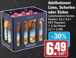 AEZ Adelholzener Limo, Schorlen oder Eistee Angebot