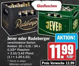 AEZ Jever oder Radeberger Angebot