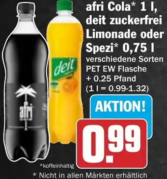 AEZ afri Cola, deit zuckerfrei Limonade oder Spezi Angebot