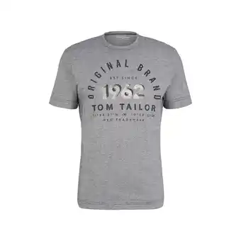 Netto Marken-Discount Tom Tailor T-Shirt Gestreiftes Kurzarmshirt mit Rundhalsausschnitt und Print Angebot