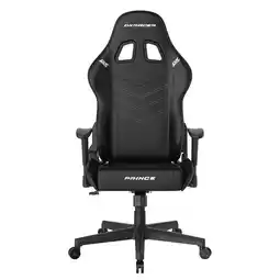 Netto Marken-Discount DXRacer Gaming Stuhl, GC/LPF132LTC/N.W, PRINCE Serie, Kunstleder schwarz mit weißen Nähten Angebot