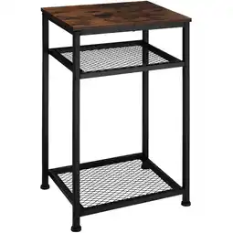 Netto Marken-Discount tectake Beistelltisch, Industrial Style, mit 2 Gitterablagen, 45,5 x 36 x 75,5 cm Angebot
