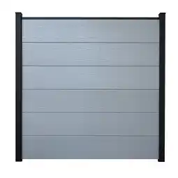 toom Baumarkt GroJa Steckzaun 'BasicLine' Holzoptik silbergrau 180 x 180 cm Angebot