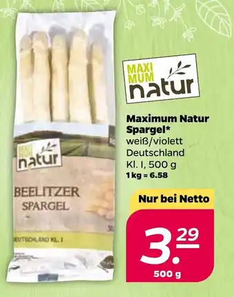 NETTO Maximum Natur Spargel 500g Angebot