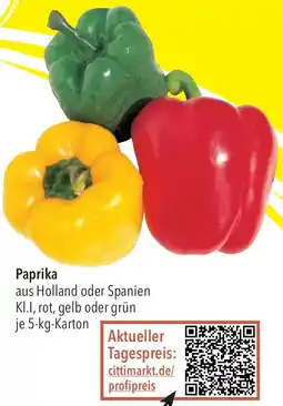 CITTI Markt Paprika Angebot