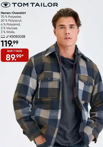 Galeria TOM TAILOR Herren-Overshirt Angebot