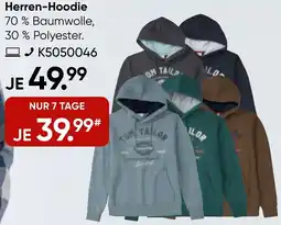 Galeria TOM TAILOR Herren-Hoodie Angebot