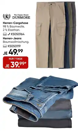 Galeria DUNMORE Herren-Cargohose oder Herren-Jeans Angebot