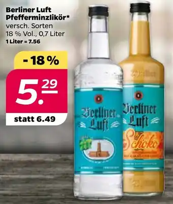 NETTO Berliner Luft Pfefferminzlikör 0,7L Angebot