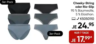 Galeria SCHIESSER Cheeky-String oder Rio-Slip Angebot