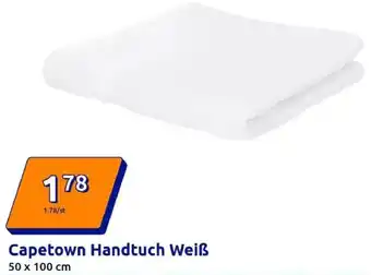 Action Capetown Handtuch Weiß Angebot