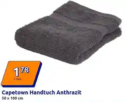Action Capetown Handtuch Anthrazit Angebot