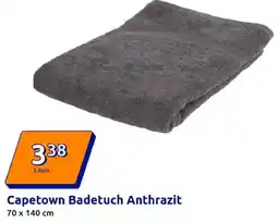 Action Capetown Badetuch Anthrazit Angebot