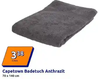 Action Capetown Badetuch Anthrazit Angebot