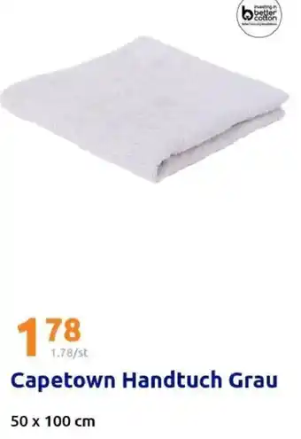 Action Capetown Handtuch Grau Angebot