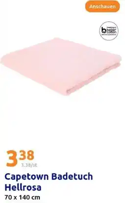 Action Capetown Badetuch Hellrosa Angebot