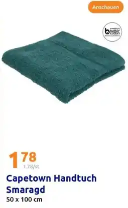 Action Capetown Handtuch Smaragd Angebot