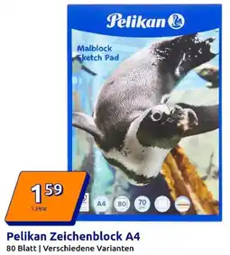 Action Pelikan Zeichenblock A4 Angebot
