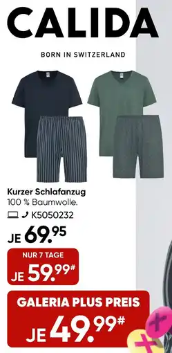 Galeria CALIDA Kurzer Schlafanzug Angebot