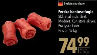 CITTI Markt Ferske benløse fugle Angebot