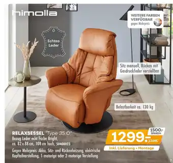 Möbel Kraft Himolla relaxsessel type 35 o Angebot