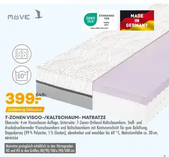 Möbel Kraft Möve 7-zonen visco-/kaltschaum-matratze Angebot